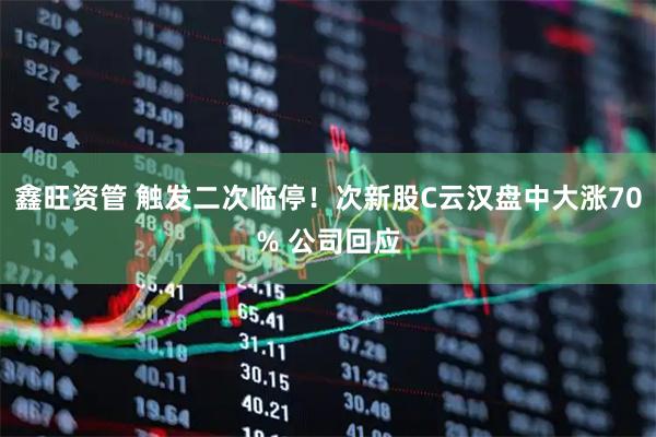 鑫旺资管 触发二次临停！次新股C云汉盘中大涨70% 公司回应